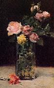Edouard Manet Roses in a Glas Vase USA oil painting artist